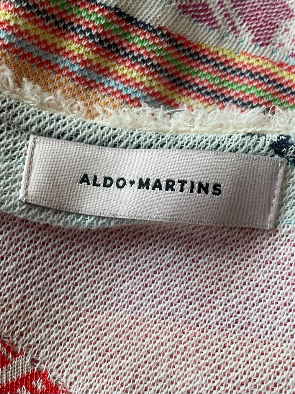 Aldo Martins Silan Cardigan Pastel Aztec Geometric Open Front Western Medium
